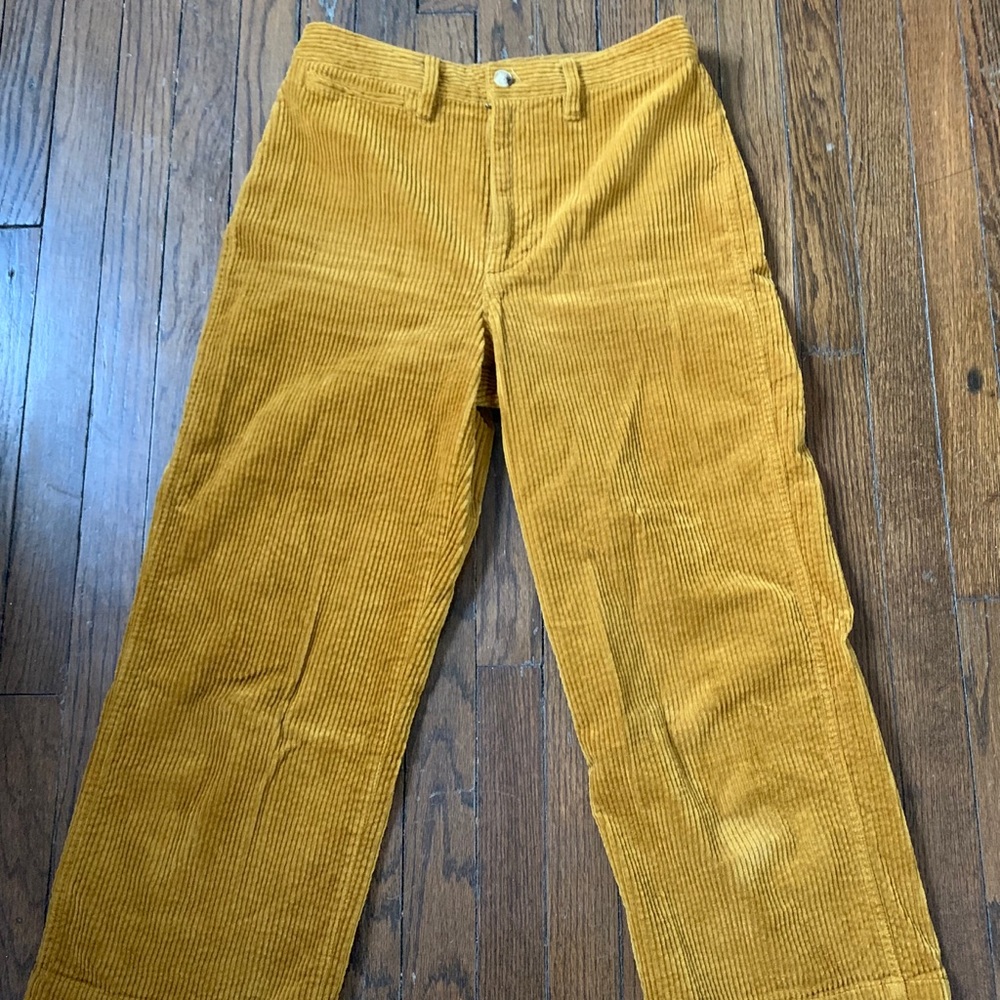Madewell Slim Wide Leg corduroy pant!